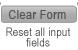 Clear form to all blank